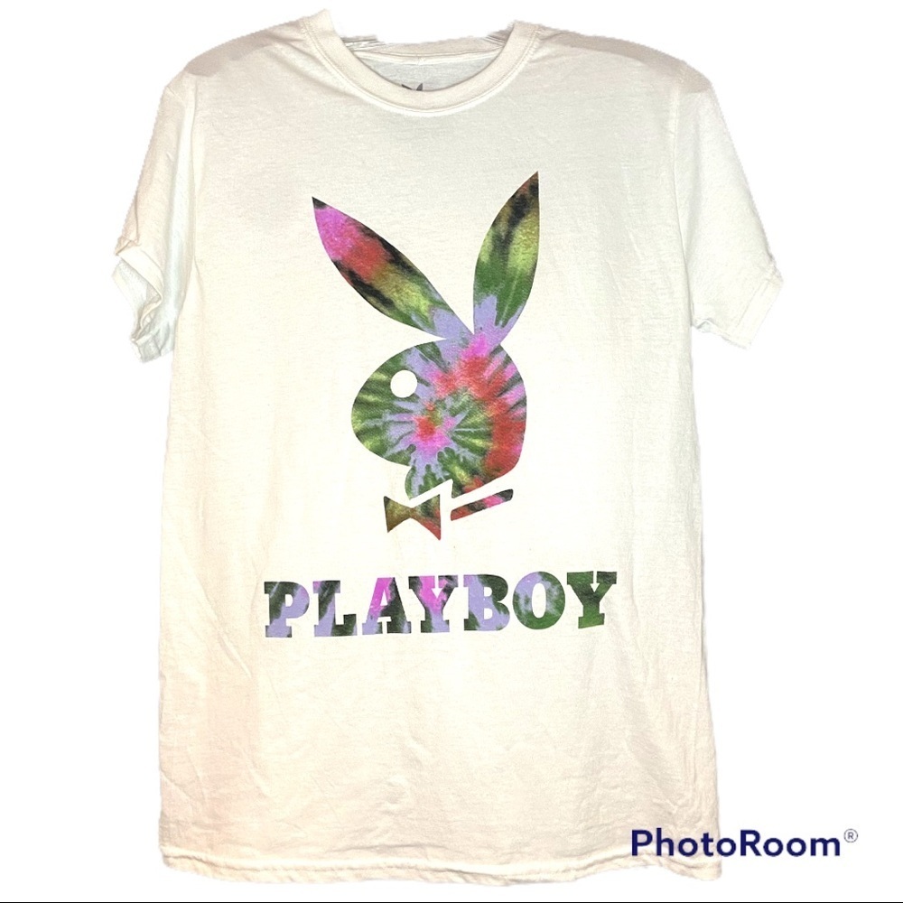 Playboy bunny tie dye short sleeve graphic T-shirt
